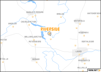 map of Riverside