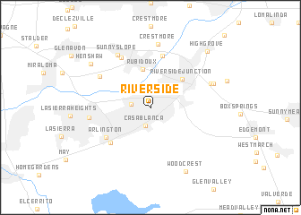 map of Riverside