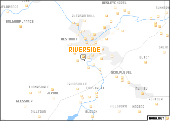 map of Riverside