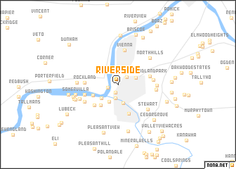 map of Riverside