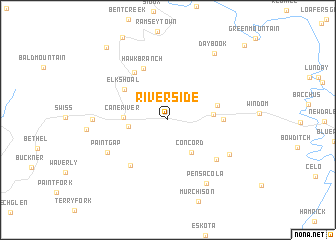 map of Riverside