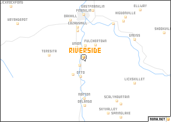 map of Riverside