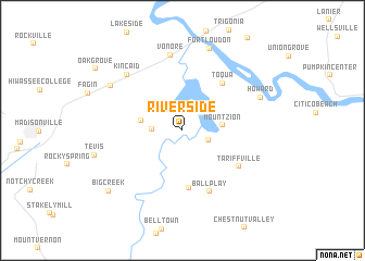 map of Riverside