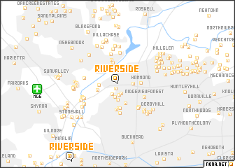 map of Riverside