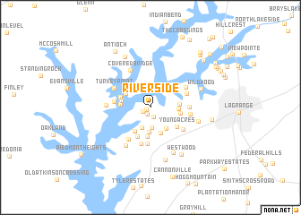 map of Riverside