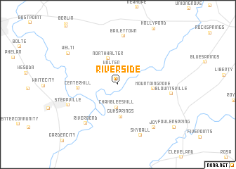 map of Riverside