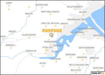 map of Riverside