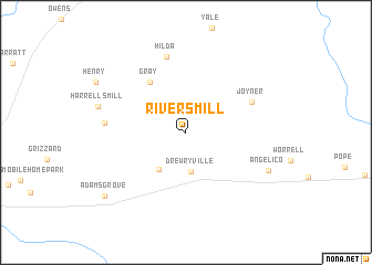 map of Rivers Mill