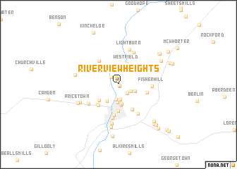 map of Riverview Heights