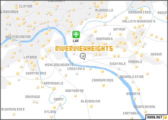 map of Riverview Heights