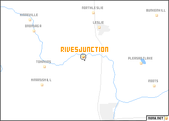 map of Rives Junction