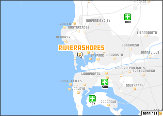 map of Riviera Shores