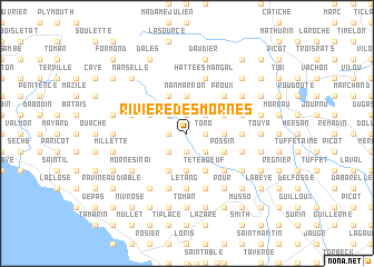 map of Rivière des Mornes