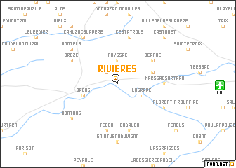 map of Rivières