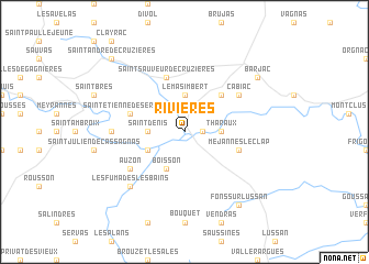 map of Rivières