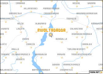 map of Rivolta dʼAdda