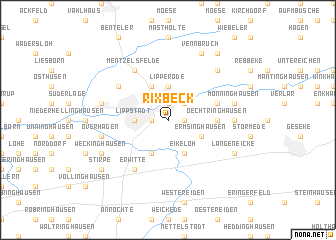 map of Rixbeck