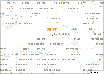 map of Rixen