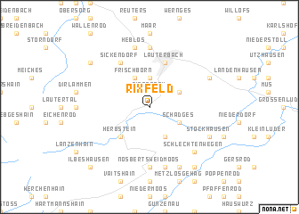 map of Rixfeld