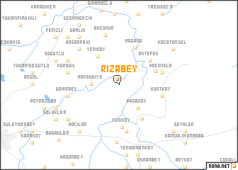 map of Rızabey