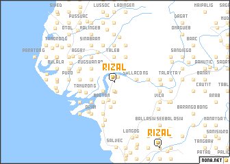 map of Rizal