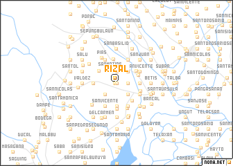 map of Rizal