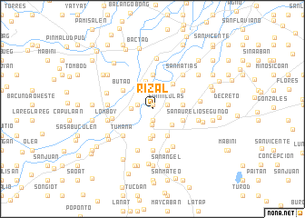 map of Rizal