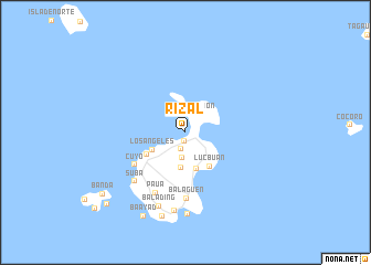 map of Rizal