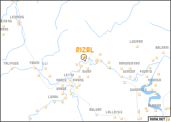 map of Rizal