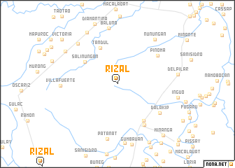 map of Rizal