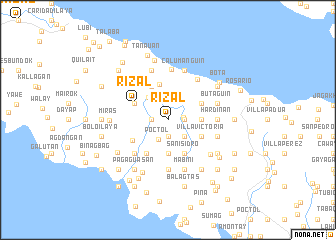 map of Rizal