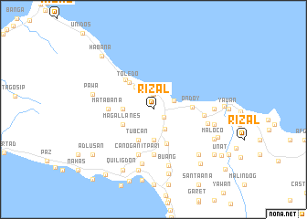 map of Rizal