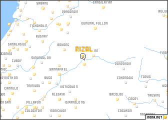 map of Rizal