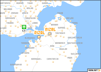 map of Rizal