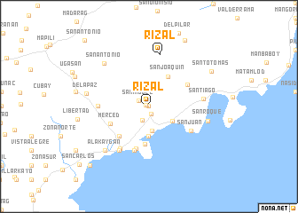 map of Rizal