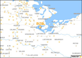 map of Rizal