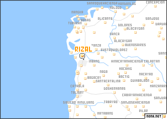 map of Rizal