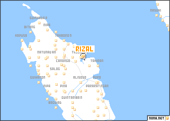 map of Rizal