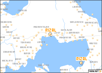 map of Rizal