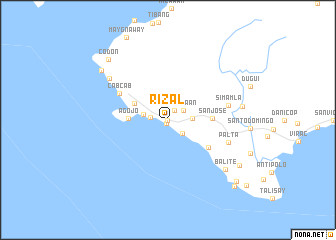 map of Rizal