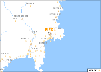 map of Rizal