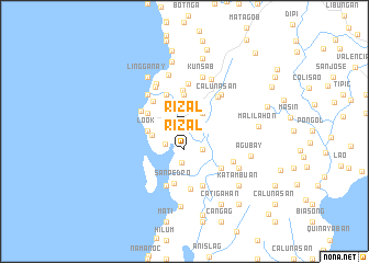 map of Rizal