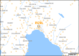 map of Rizal