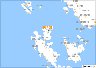 map of Rizal