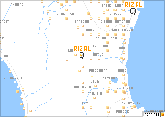 map of Rizal