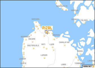 map of Rizal