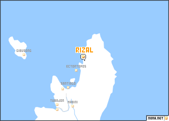 map of Rizal