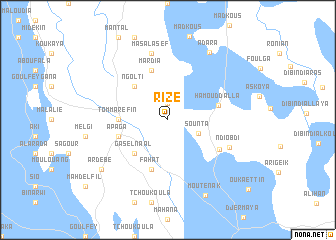 map of Rizé