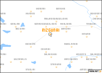 map of Rizgūnai