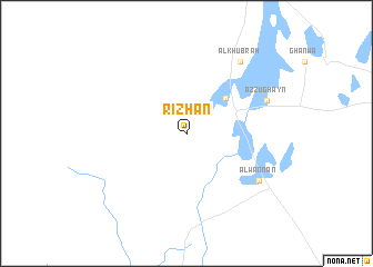 map of Rizḩān